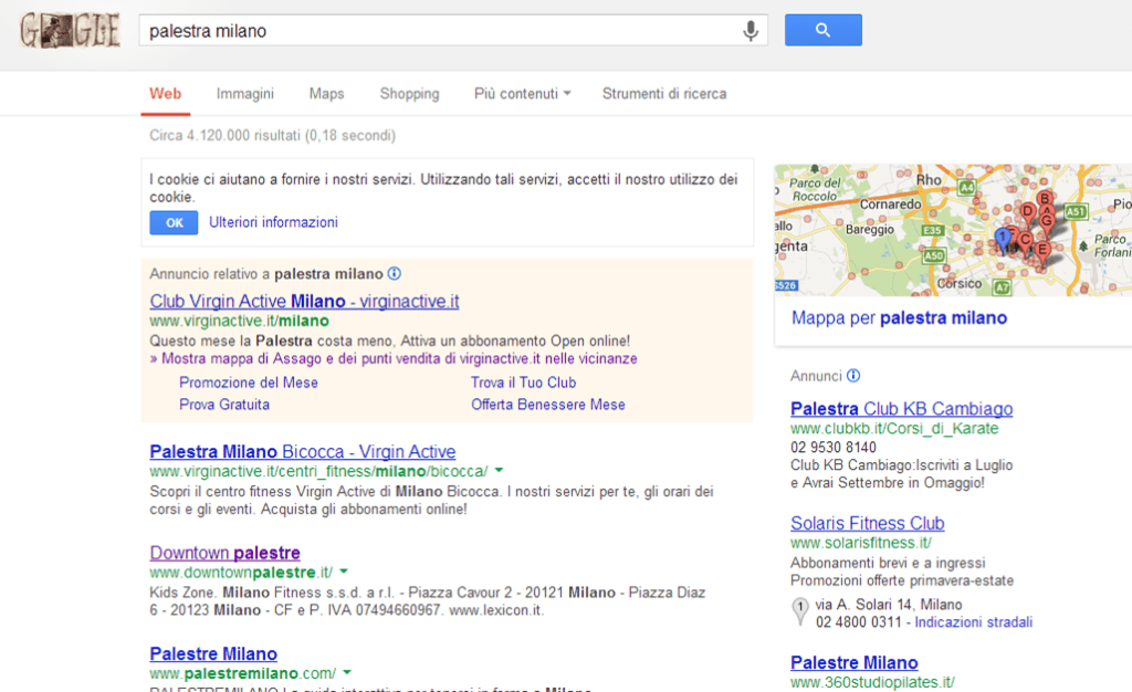 ricerca palestra