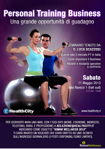 Seminario “Personal Training Business, una grande opportunità di guadagno”.