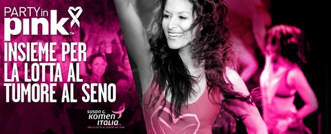 Evento “Party in Pink” di Zumba per la ricerca contro il cancro.