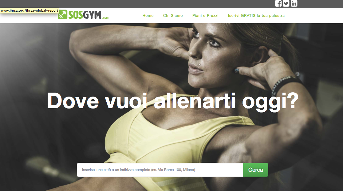 SosGym, la startup che ti porta in palestra.