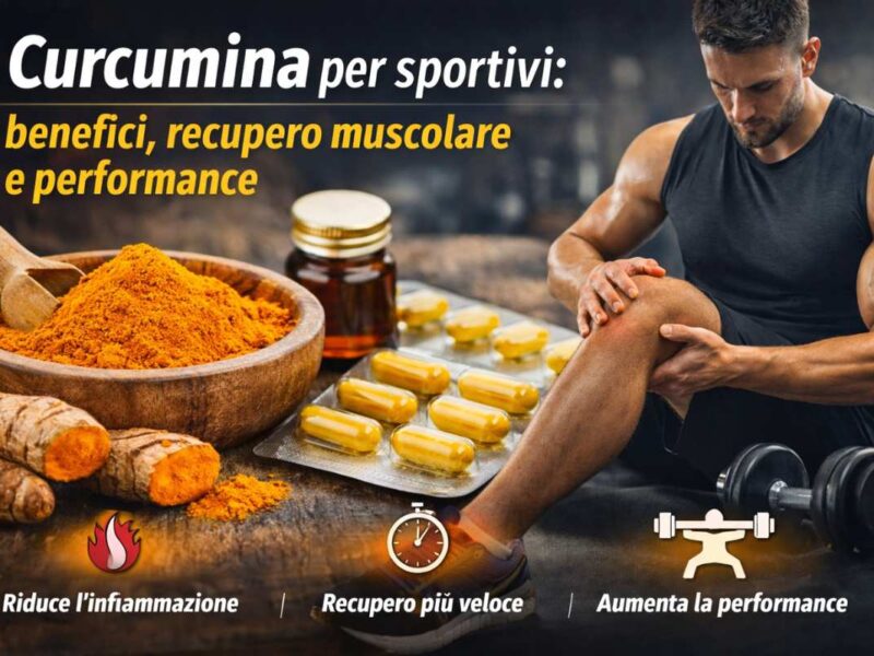 Curcumina per sportivi: benefici, recupero muscolare e performance