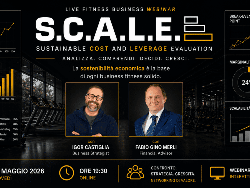 S.C.A.L.E.: il webinar che porta il fitness a ragionare davvero di sostenibilità economica
